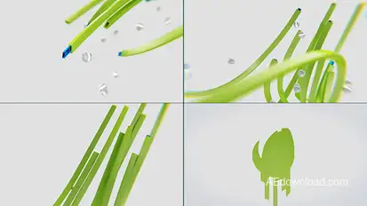 Sliced Logo Video Displays template preview