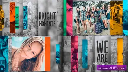 Slide Color Line – Videohive Video Displays template preview