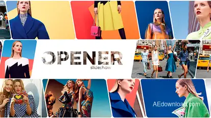 Slide Opener Video Displays template preview