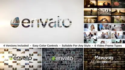 Slideshow Logo Reveal Video Displays template preview