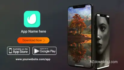 Smart App Promo Video Displays template preview