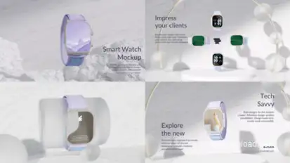 Smart Watch Mock Up for Premiere Pro Premiere Pro template preview