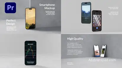 Smartphone Presentation for Premiere Pro Premiere Pro template preview