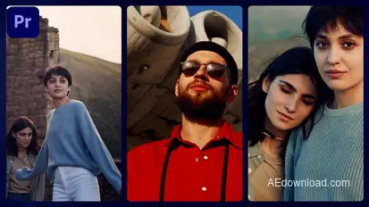 Smooth multiscreen | MOGRT Premiere Pro template preview