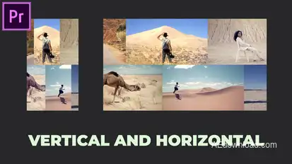 Smooth Rhythmic Opener Instagram and Horizontal | MOGRT Premiere Pro template preview