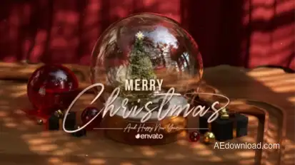 Snow Globe Christmas Logo PRO Premiere Pro template preview