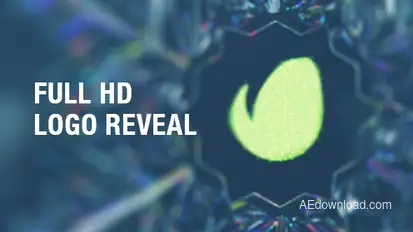 Snowflake Logo Reveal Video Displays template preview