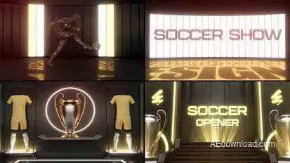 Soccer Football Opener Elements template preview