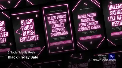 Social Media Reels - Black Friday Sale Premiere Pro Templates Premiere Pro template preview