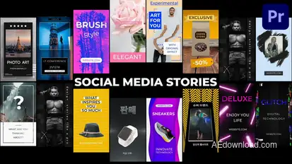 Social Media Stories | Premiere Pro MOGRT Premiere Pro template preview