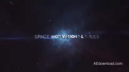 Space Motivational Titles Video Displays template preview