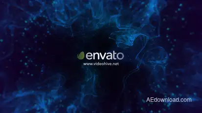 Spacious Particle Logo Reveal Video Displays template preview