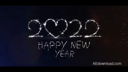 Sparkler Christmas Card | After Effects Video Displays template preview