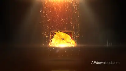 Sparkles Rain Logo Video Displays template preview