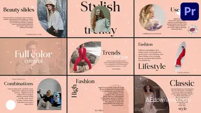 Sparkling Beauty Slides for Premiere Pro Premiere Pro template preview