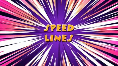 Speed Lines Backgrounds Video Displays template preview