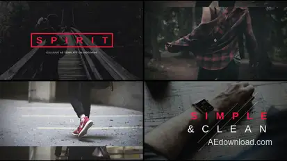 Spirit // Glitch Noisy Project Video Displays template preview