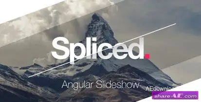 Spliced Angular Slideshow – Videohive Video Displays template preview