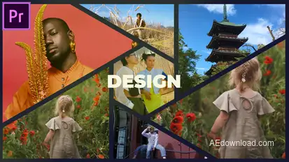 Split Screen Gallery Slideshow MOGRT for Premier Pro Premiere Pro template preview