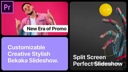 Split Screen Slideshow Motion MOGRT for Premier Pro Premiere Pro template preview