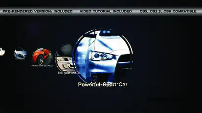 Sport Car Slideshow Video Displays template preview