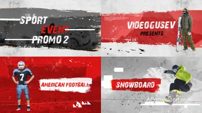Sport Event Promo 2 Video Displays template preview