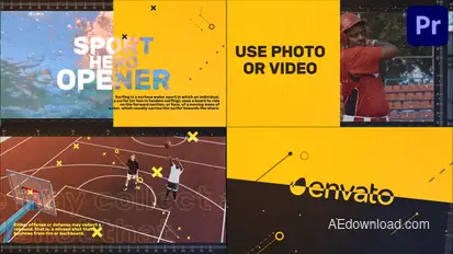Sport Hero Opener for Premiere Pro Premiere Pro template preview