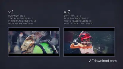 Sport Parallax Slideshow Video Displays template preview