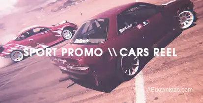 Sport Promo - Cars Reel Video Displays template preview