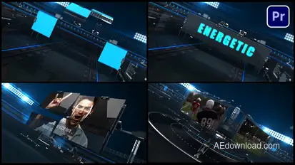 Sports Energitic Displays Premiere Pro template preview