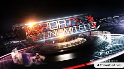 Sports Unlimited Broadcast Pack Video Displays template preview