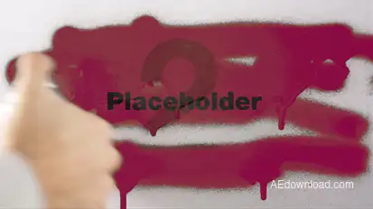 Spraying Photos Video Displays template preview