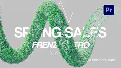 Spring Sales Frenzy Intro Premiere Pro template preview