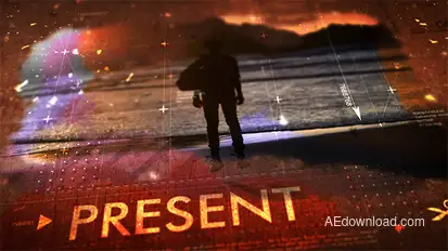 Stains on cardboard Video Displays template preview