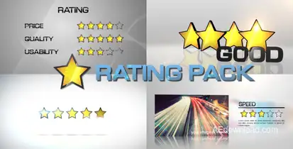 Star Rating Pack Video Displays template preview