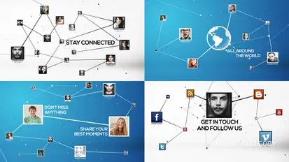 Stay Connected Video Displays template preview