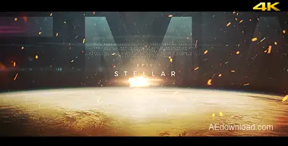 Stellar - Epic Trailer Video Displays template preview