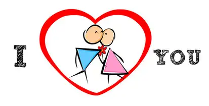 Stickman Love Story Video Displays template preview