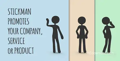 Stickman Promotion Video Displays template preview