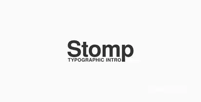 Stomp - Typographic Intro Video Displays template preview