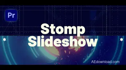 Stomp Intro Slideshow Premiere Pro template preview