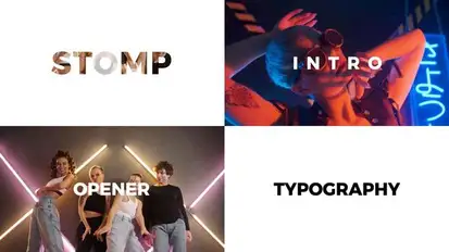 Stomp Typography | Premiere Pro Premiere Pro template preview