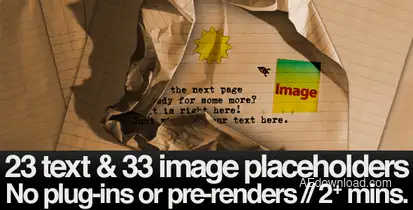 Stop Motion School Paper Typewriting Video Displays template preview