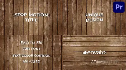 Stop Motion Title for Premiere Pro Premiere Pro template preview