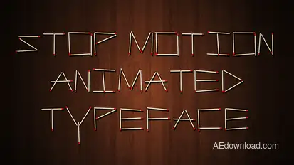 Stop Motion Typeface | After Effects Template Video Displays template preview