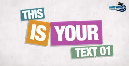 Stop Motion Typography Video Displays template preview