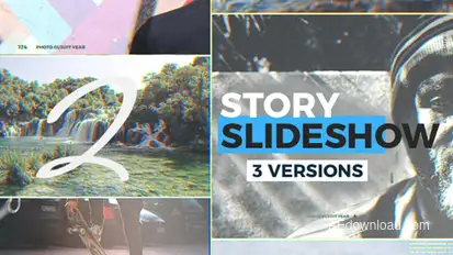 Story Slideshow Video Displays template preview