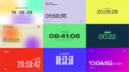 Streaming Countdown Premiere Pro template preview