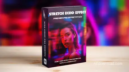 Stretch Echo Music Video Transitions Pack for Premiere Pro Premiere Pro template preview