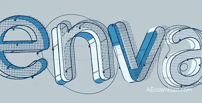 Structure - 3D Character/Title/Logo Pack Video Displays template preview